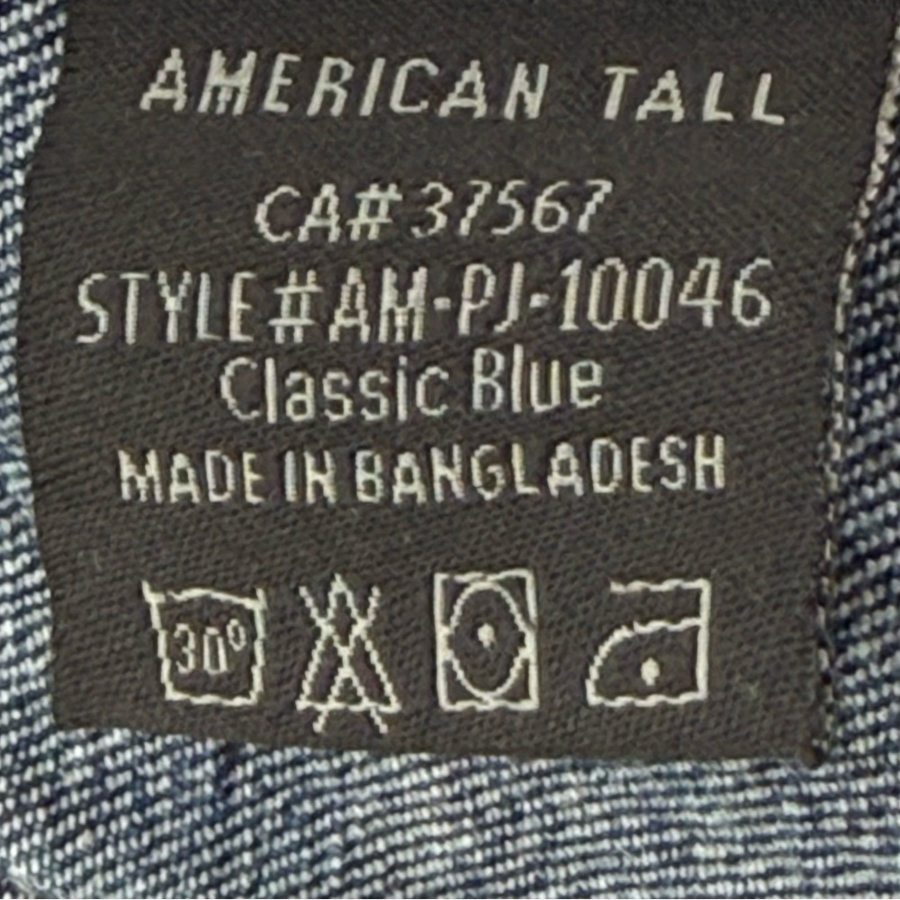 American Tall Men’s Carman Tapered Everyday Medium Wash Jeans Long Length 34 - Picture 14 of 15